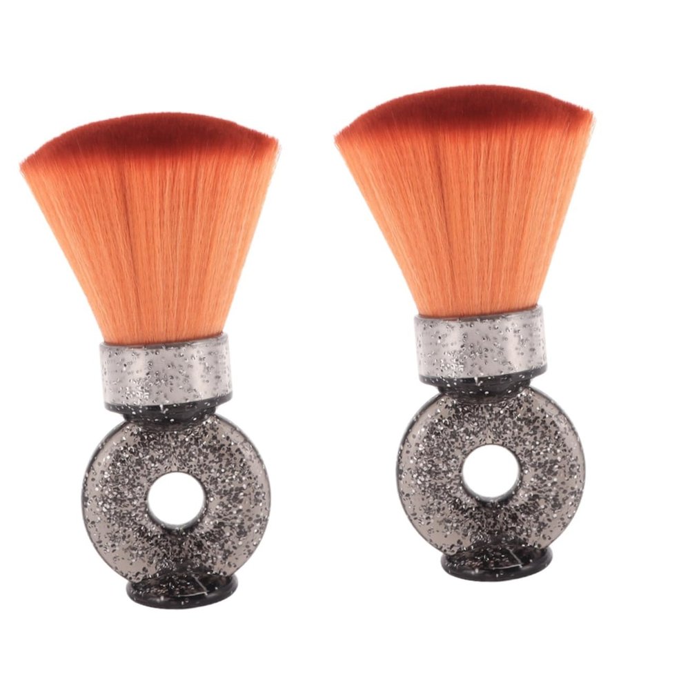 FOMIYES 2pcs Beard Brush Soft Bristles for Men Multi-Functional Hair and Beard Grooming Brush for Salon Use Easy to Clean Neck Duster for Hair Cutting