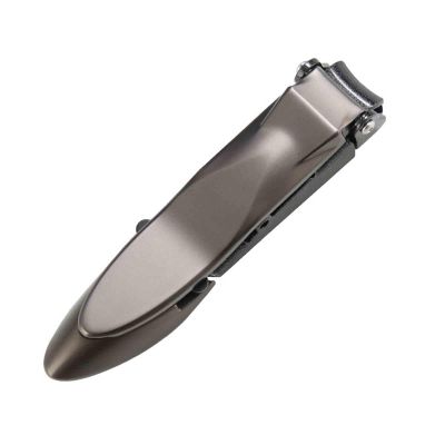 Nail Clippers Set for Men Toenail Clippers Toe Nail Clippers for Thick Nails for Women Fingernail Clippers Portable for Elderly Prevent Nail Clippings From Splashing Compact (8.8X1.8cm,grey)