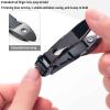 Nail Clippers Set for Men Toenail Clippers Toe Nail Clippers for Thick Nails for Women Fingernail Clippers Portable for Elderly Prevent Nail Clippings From Splashing Compact (8.8X1.8cm,grey) view 4