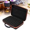 GLOGLOW Essential Oil Carrying Case, 60 Bottles, Essential Oils Storage Organzier Bag with Foam Insert and Carrying Handle Suitable for 5ml, 15ml Bottles (Red) view 3