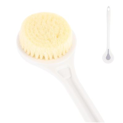 Ipetboom Cozy Bristles Handle Back Scrubber for Exfoliating and Massaging Soft Bath Brush for Relaxation and Essential Bathing Supply for Seasons