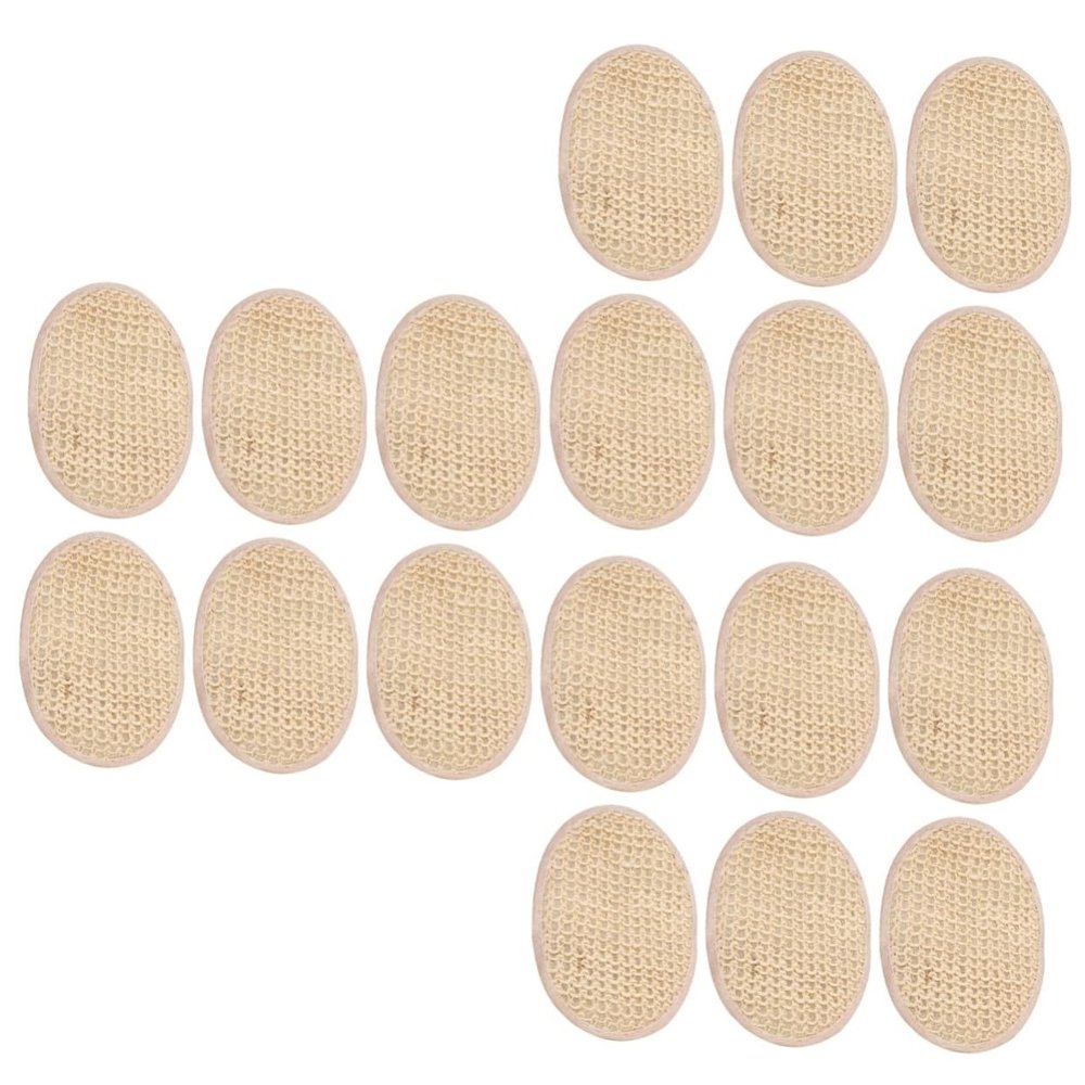 Ipetboom 18pcs Exfoliating Loofah Back Scrubber for Gentle Bathing Natural Shower Wipe for Body Cleansing and Production for Men and Women