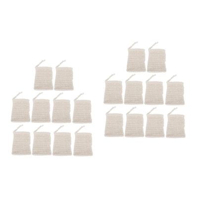 FOMIYES 20pcs Soap Pouch Foaming Net Bags for Travel Convenient Hanging Design Healthy Material for Skin Cleansing and Massage for Home and Outdoor Use