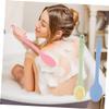 Ipetboom 3pcs Long Handle Bath Brush Soft Bristles for Body Scrubbing Back Cleaning and Shower Use Bathing Accessories for All Skin Types view 2