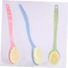 Ipetboom 3pcs Long Handle Bath Brush Soft Bristles for Body Scrubbing Back Cleaning and Shower Use Bathing Accessories for All Skin Types view 4