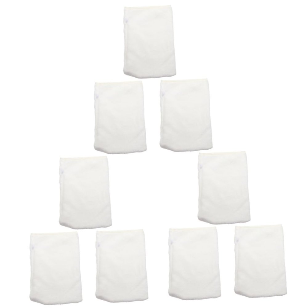 Ipetboom 9pcs Exfoliating Face Washing Mitts Soft Reusable Makeup Gloves for for Home and Travel Material for Skin Care