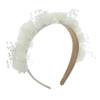 Needzo White Floral Headbands for Girls, First Communion, Wedding, and Photoshoots, One Size view 1
