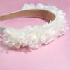 Needzo White Floral Headbands for Girls, First Communion, Wedding, and Photoshoots, One Size view 2