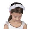Needzo White Floral Headbands for Girls, First Communion, Wedding, and Photoshoots, One Size view 3