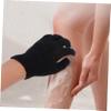 Ipetboom 4pairs Exfoliating Shower Gloves for Deep Cleaning Powerful Body Scrubber for Skin Types Soft and Gentle Bath Tool for Men and Women Black view 3