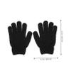 Ipetboom 4pairs Exfoliating Shower Gloves for Deep Cleaning Powerful Body Scrubber for Skin Types Soft and Gentle Bath Tool for Men and Women Black view 4