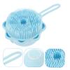 Ipetboom Bath Brush Set 2pcs Boys and Girls Use Shower Brush Silicone Bath Scrubber Scalp Massager for Gentle Bathing view 2