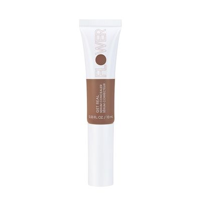 FLOWER BEAUTY By Drew Barrymore Get Real Serum Concealer - Brightens Skin + Blurs Blemishes - Hydrating Serum- Almond