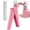 Acrylic False Nail Clippers with Magnets, Cuticle Scissors with Cuticle Pushers, Extra Fine Curved Blade view 2