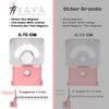 Acrylic False Nail Clippers with Magnets, Cuticle Scissors with Cuticle Pushers, Extra Fine Curved Blade view 4