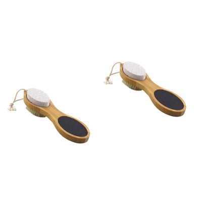 Ipetboom 2pcs Foot Massage Brush Exfoliating Stone Scrubber for Dead Skin Removal Body Massage and Circulation Boost for Spa and Home Use