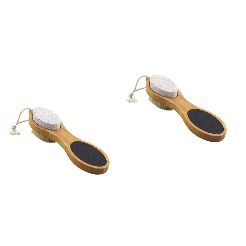 Ipetboom 2pcs Foot Massage Brush Exfoliating Stone Scrubber for Dead Skin Removal Body Massage and Circulation Boost for Spa and Home Use
