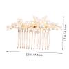 Beatifufu 2pcs Elegant Pearl Hair Comb Clips for Brides Wedding Hair Accessories for Special Occasions and Ceremonies view 2