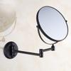 WODERFLAY Makeup Mirror Vanity Mirror Bathroom Black Copper Beauty Mirror European 8inch Makeup Mirror Telescopic Folding Magnification view 4