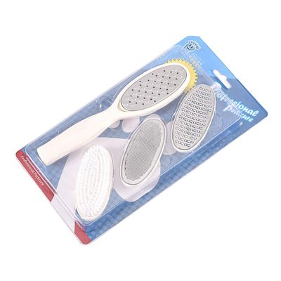 Beatifufu 4pcs Professional Pedicure Tools Foot File Brush Set for Callus Removal