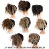 SONGCHAO Fake Hair Bun Messy Bun Hair Slice Ponytail Hair Extensions with Elastic Rubber Band Synthetic Fluffy Bun Women Wig Hair Bun Hair Accessories (Color : 003) view 4