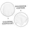 Ipetboom 6pcs Thickened Facial Cleaning Gloves for Makeup Removal Soft Powder Puff Cleaning Pads Washable and Reusable for and Daily Makeup Removal White view 4