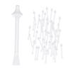 NinthAvenue Basics Nose Sticks Spatulas for Nostril Nasal Cleaning Ear Hairs Eyebrow Facial Hair Removal, Flat Head Wide 1cm/0.4in, White, 50pcs view 1