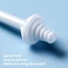 NinthAvenue Basics Nose Sticks Spatulas for Nostril Nasal Cleaning Ear Hairs Eyebrow Facial Hair Removal, Flat Head Wide 1cm/0.4in, White, 50pcs view 3