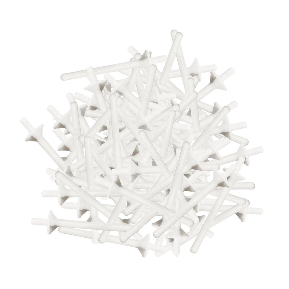 NinthAvenue Basics Nose Sticks Spatulas for Nostril Nasal Cleaning Ear Hairs Eyebrow Facial Hair Removal, Flat Head Wide 1cm/0.4in, White, 100pcs