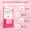 RUOALL Wax Strips for Hair Removal Body Wax Strips, 6 Face Wax Strips and 2 Finish Wipes  Body and Facial Hair Removal Waxing Strips for Women and Men Brazilian Wax Strips for Eyebrow-Blue view 3