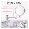 WODERFLAY Cosmetic Vanity Mirror Makeup Mirror Bathroom Mirror Bathroom Folding 8 Inch Double Metal Circular Creative Mirror 10 Times view 4