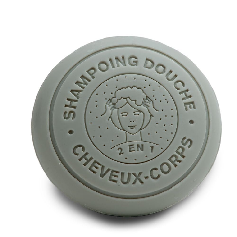 Label Provence - French 2 in 1 Shampoo Bar Made With Organic Donkey Milk - Body and Hair - 110g