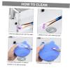 Beatifufu Silicone Makeup Brush Storage Holder Makeup Brush Pad for Organized Storage and Quick Drying Essential Tool for Women view 2