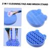 Beatifufu Silicone Makeup Brush Storage Holder Makeup Brush Pad for Organized Storage and Quick Drying Essential Tool for Women view 4