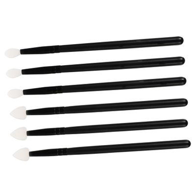 Beatifufu 6pcs Silicone Lip and Eye Shadow Makeup Brush Portable Cosmetic Applicators for Smooth Lip Lines and Eyeshadow Application Tube Design