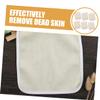 Beatifufu 6pcs Quick Dry Exfoliating Bath Cloths Face Towels for Smooth Skin Non-Absorbent Scrub Washcloths Beige Daily Home Use view 4