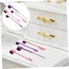 Beatifufu 4pcs Luxury Eyebrow Lash Comb Makeup Brush for Travel Home Use Random Color view 3