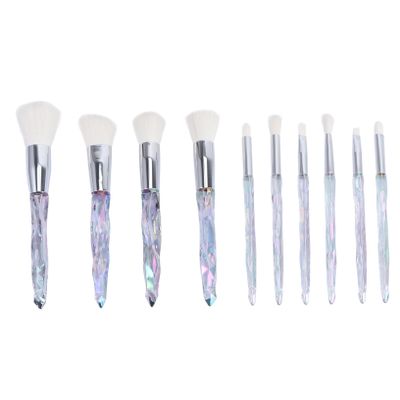 Beatifufu 10pcs Makeup Brush Set with Gradient Handle Blush Foundation and Powder Brushes for Application Easy to Clean for All Cosmetics