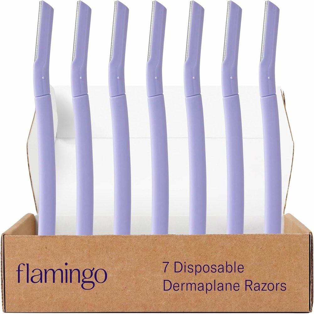 Flamingo Dermaplane Razor, Face Razors for Women, Disposable, 1 count, Pack of 7