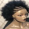 Braided wig lace frontal wig for black women. Human hair .wig.Cornrows, box braids wig. view 4