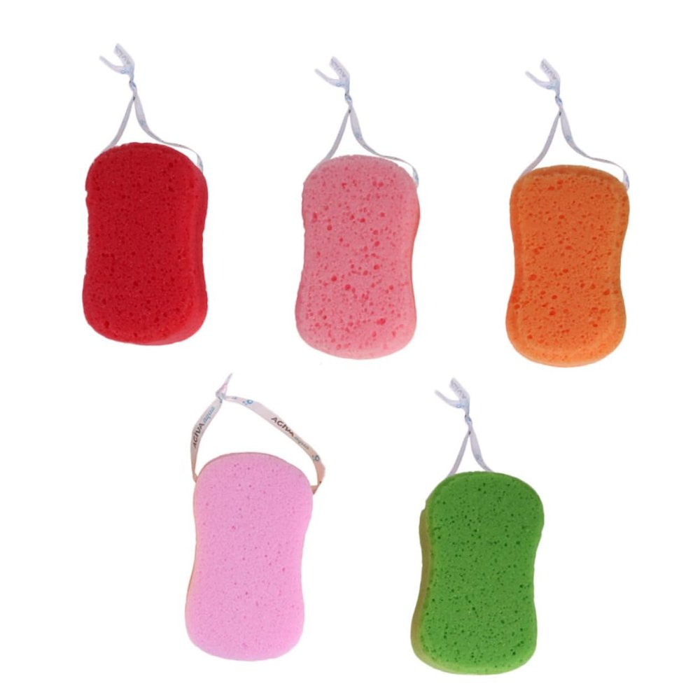 BIUDECO 5pcs Creative Body Shower Sponge Safe Bathing Exfoliating Body Cleaner Mixed Color Gentle for All Skin Types for Daily Use