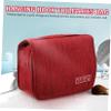Mikinona Portable Toiletry Bag with Hanging Hook Large Capacity Travel Organizer for Cosmetics and Personal Care Durable Cationic Cloth Material for Travel and Daily Use view 2