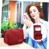 Mikinona Portable Toiletry Bag with Hanging Hook Large Capacity Travel Organizer for Cosmetics and Personal Care Durable Cationic Cloth Material for Travel and Daily Use view 3