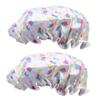 Beatifufu 2pcs Hair Protective Caps for Women Adorable Orange Printing Bathing Hats Comfortable Shower Accessories for Daily Use and Hair Conditioning view 1