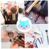 Beatifufu Lovely Makeup Brush Cleaning Mat Practical Suction Cup Cleaning Pad with Multiple Grooves for Makeup Tool Maintenance Durable Silicone Design Sky Blue view 3