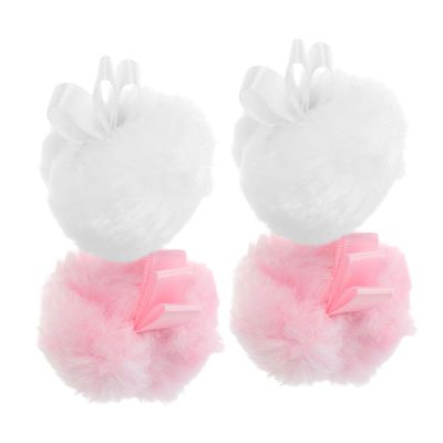 Beatifufu Luxury Beauty Makeup 4pcs Soft Cleaning Rounds Portable Dry Face Powder Puff Pink for Women Random Style