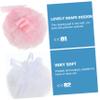 Beatifufu Luxury Beauty Makeup 4pcs Soft Cleaning Rounds Portable Dry Face Powder Puff Pink for Women Random Style view 2