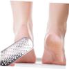Mikinona 2pcs Stainless Steel Foot Grinders Dual-Sided Foot Scrubbers for Unisex Dead Skin Remover for Durable Pedicure Tools Black White view 4