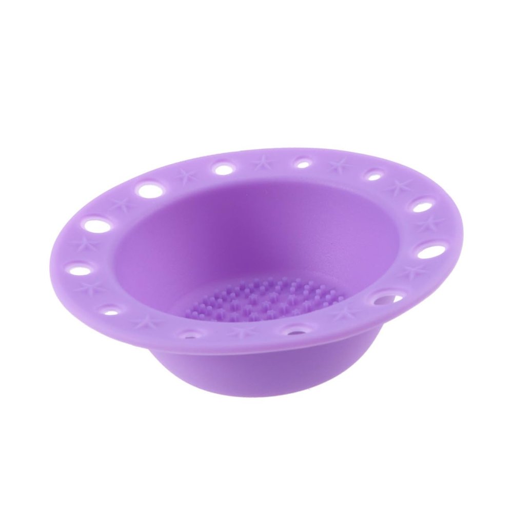 Beatifufu Deep Clean Makeup Brush Brush Cleaner Mat Groove Design Water-filled Brush Cleaning Pad