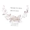 Beatifufu 1pc Flower Shape Hair Comb for Weddings Elegant Bridal Hair Accessories for Women Alloy Design for Parties Dances and Special Occasions view 4